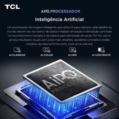 Smart TV 55'' TCL Advanced 4K QLED 55T6C Preto Bivolt