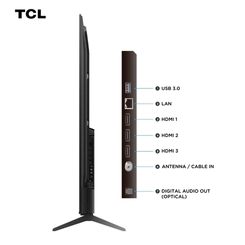 Smart TV 55'' TCL Advanced 4K QLED 55T6C Preto Bivolt