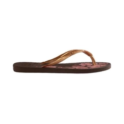 Chinelo Feminino Havaianas Slim Organic 4132823 Marrom Café