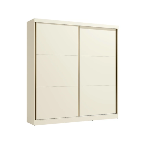 Guarda-Roupa 2 Portas 6 Gavetas Kappesberg T592 Off White/Canela SE