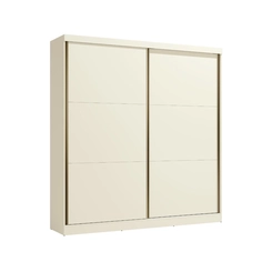 Guarda-Roupa 2 Portas 6 Gavetas Kappesberg T592 Off White/Canela SE