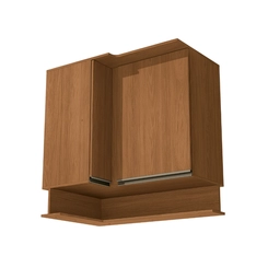 Aéreo de Canto 2 Portas 98cm Kappesberg Liga T843 Canela