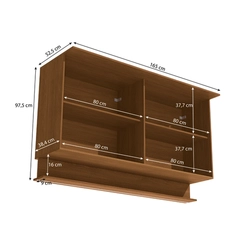 Aéreo 4 Portas 165cm Kappesberg Liga T842 Canela