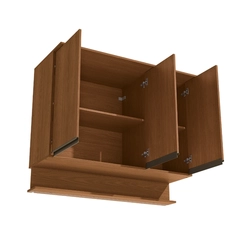Aéreo 3 Portas 120cm Kappesberg Liga T841 Canela