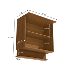 Aéreo 2 Portas 90cm Kappesberg Liga T840 Canela