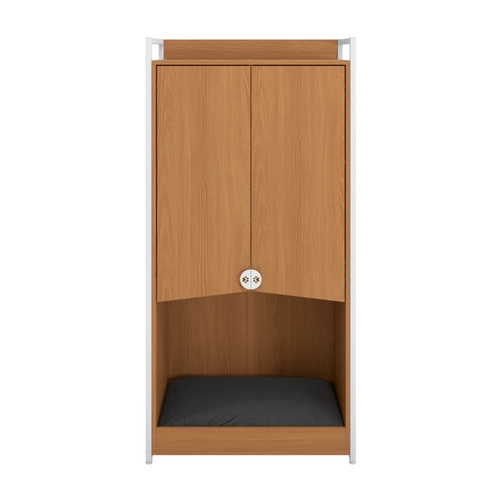 Armário Kappesberg Pet LI057 2P 74cm Canela/Branco SE