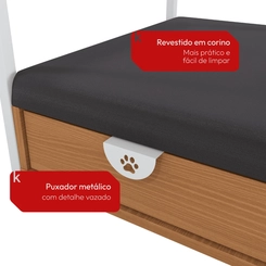 Cama Kappesberg Pet LI054 50x45x54 Canela/Branco SE