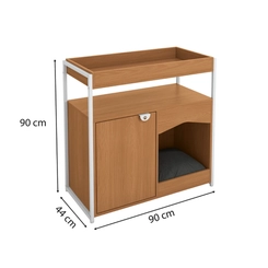 Aparador Kappesberg Pet LI061 Canela/Branco SE