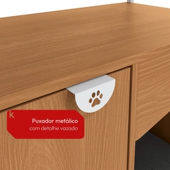Aparador Kappesberg Pet LI061 Canela/Branco SE
