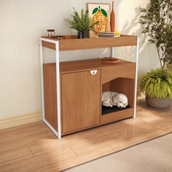 Aparador Kappesberg Pet LI061 Canela/Branco SE
