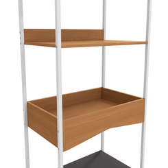 Estante Kappesberg PET LI059 Canela/Branco SE