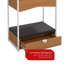 Estante Kappesberg PET LI059 Canela/Branco SE