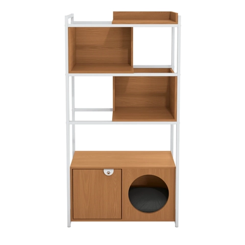 Estante Kappesberg PET LI060 Canela/Branco SE