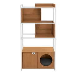 Estante Kappesberg PET LI060 Canela/Branco SE