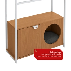 Estante Kappesberg PET LI060 Canela/Branco SE