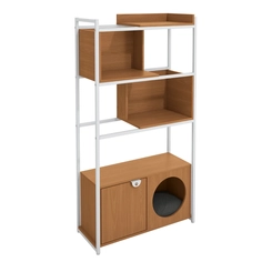 Estante Kappesberg PET LI060 Canela/Branco SE
