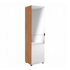 Sapateira 1 Porta com Espelho 60cm Telasul Versa 702022-02 Freijó
