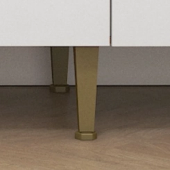 Cozinha Compacta 8 Portas 1 Gaveta Fellicci Inova CC120 Mel/Grafite