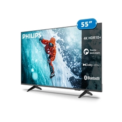 Smart TV 55'' 4K UHD Philips 55PUG7300/78 Preta Bivolt