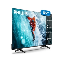Smart TV 55'' 4K UHD Philips 55PUG7300/78 Preta Bivolt