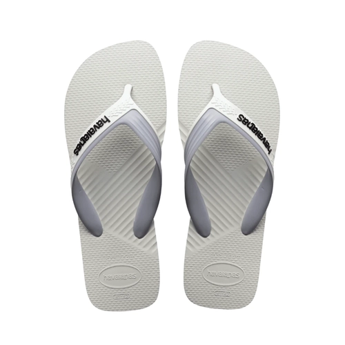 Chinelo Masculino Havaianas Dual 4145602 Branco/Cinza
