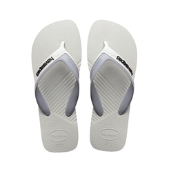 Chinelo Masculino Havaianas Dual 4145602 Branco/Cinza