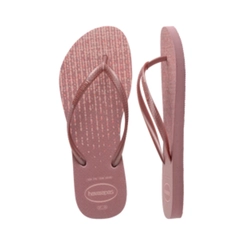 Chinelo Feminino Havaianas Slim Gloss 4145617 Argila Roxa