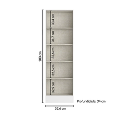 Sapateira Multiuso 2 Portas THB Space New 5990 Branco