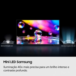 Smart TV 65'' 4K MiniLED Samsung UN65M75HAGXZD Preto Bivolt