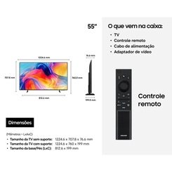Smart TV 55'' 4K Mini LED Samsung UN55M75HAGXZD Preto Bivolt