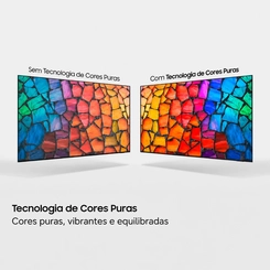 Smart TV 55'' 4K Mini LED Samsung UN55M75HAGXZD Preto Bivolt