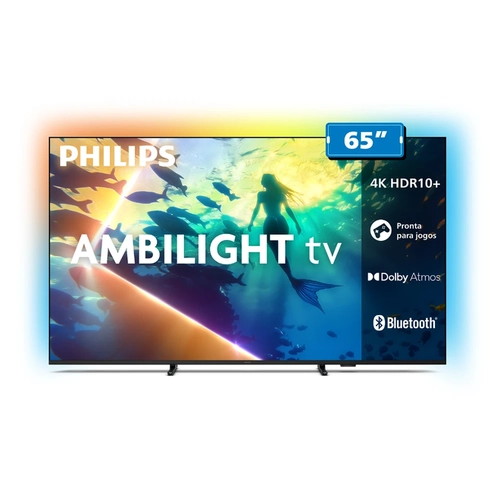 Smart TV 65'' 4K UHD Philips 65PUG8100/78 Preta Bivolt