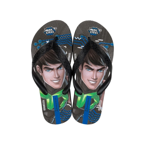 Chinelo Infantil Menino Ipanema Max Steel 26048 Preto