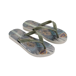 Chinelo Infantil Menino Ipanema Jurassic World II 27624 Bege/Verde