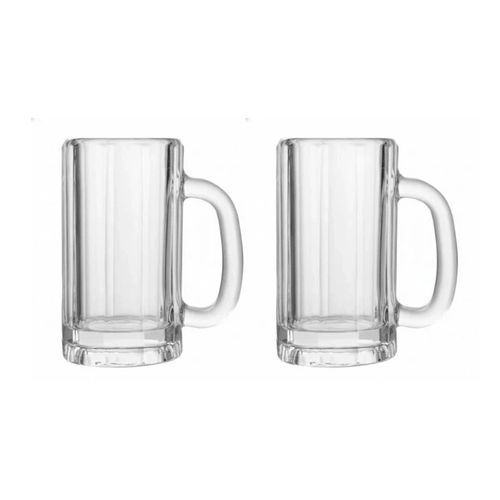 Conjunto 2 Canecas Vidro 500ml Para Cerveja Chopp Ruvolo 290356 Transparente