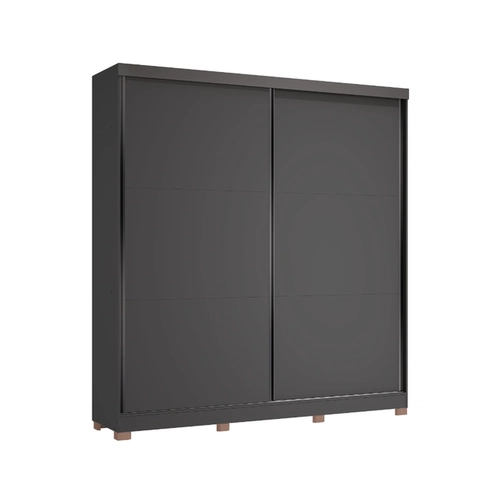 Guarda-Roupa 2 Portas de Correr 6 Gavetas Kappesberg CB03T592 Grafite/Canela SE