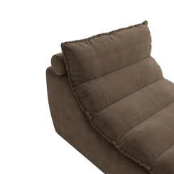 Poltrona Estofada Kappesberg Verso A033 Suede Marrom SE