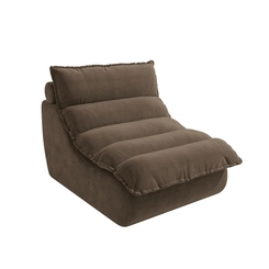 Poltrona Estofada Kappesberg Verso A033 Suede Marrom SE