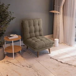 Poltrona Estofada Fixa Kappesberg Ibiza A082 Taupe SE