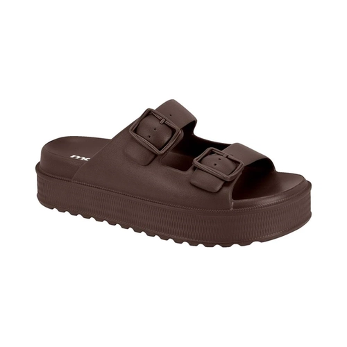 Rasteira Feminina Plataforma Moleca 5577-100 Chocolate