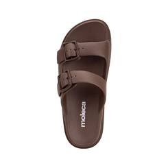 Rasteira Feminina Plataforma Moleca 5577-100 Chocolate