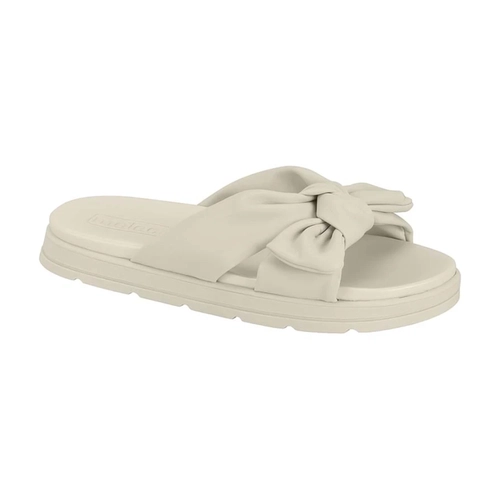 Rasteira Feminina Moleca 5490-132 Branco Off White