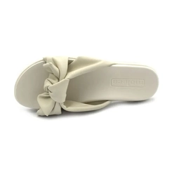 Rasteira Feminina Moleca 5490-132 Branco Off White