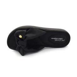 Rasteira Feminina com Laço Modare 7208-101 Preto