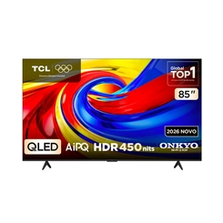 Smart TV 85'' QLED 4K UHD TCL 85P7L Preto Bivolt