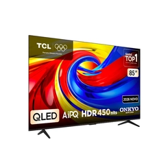 Smart TV 85'' QLED 4K UHD TCL 85P7L Preto Bivolt