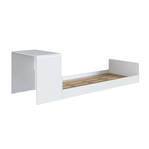 Cama Infantil Montessoriana com Escrivaninha Completa Móveis CV010 Branco SE
