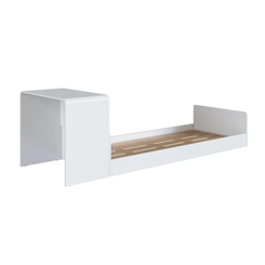 Cama Infantil Montessoriana com Escrivaninha Completa Móveis CV010 Branco SE
