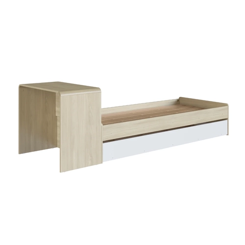 Cama Infantil com Escrivaninha Completa Móveis CV030 Carvalho Araguaia/Branco SE