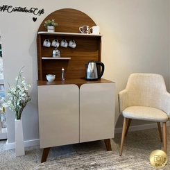 Aparador Cantinho do Café Artely Viena 4631 Cedro/Off White SE